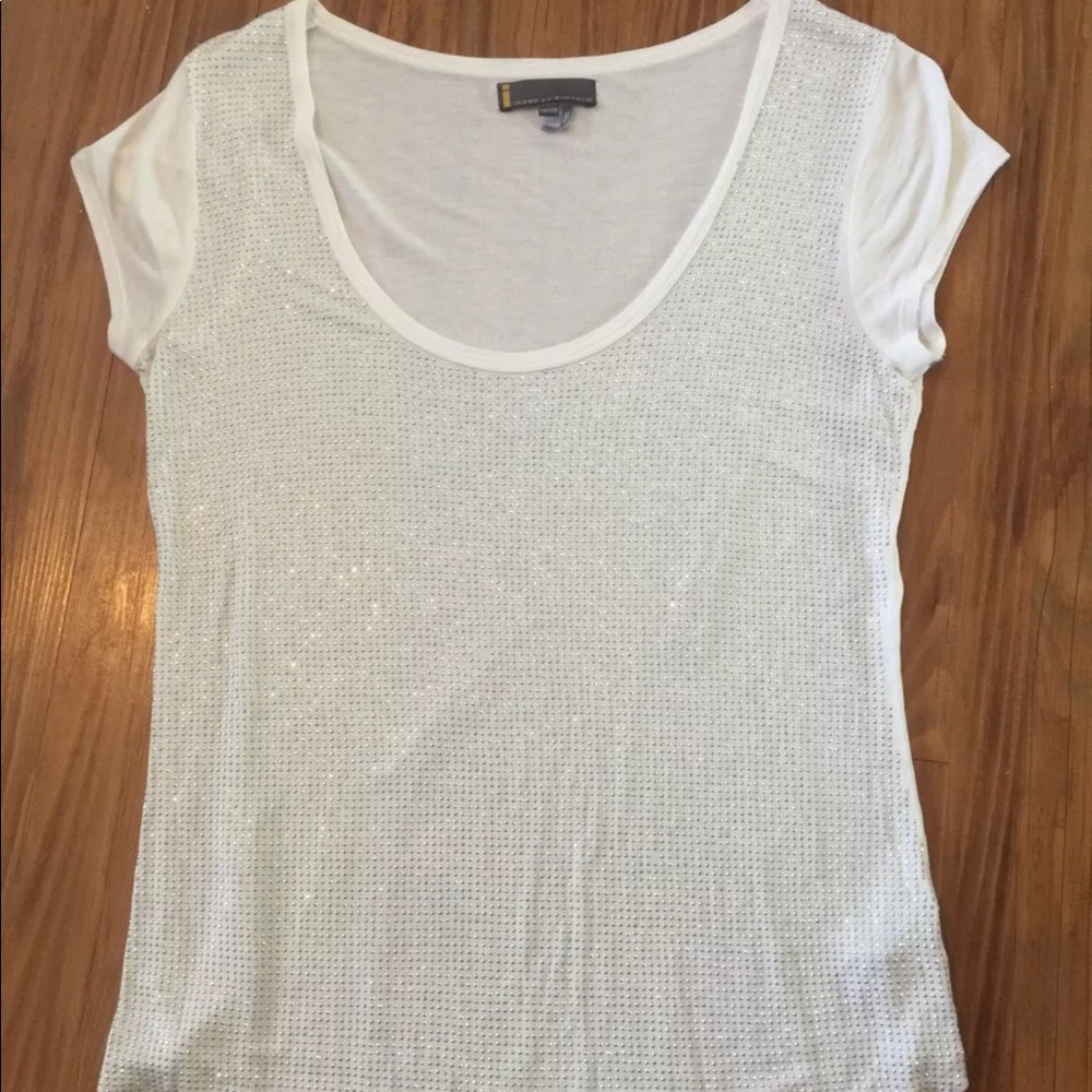 JeNs by buffalo shimmer white T-shirt XS